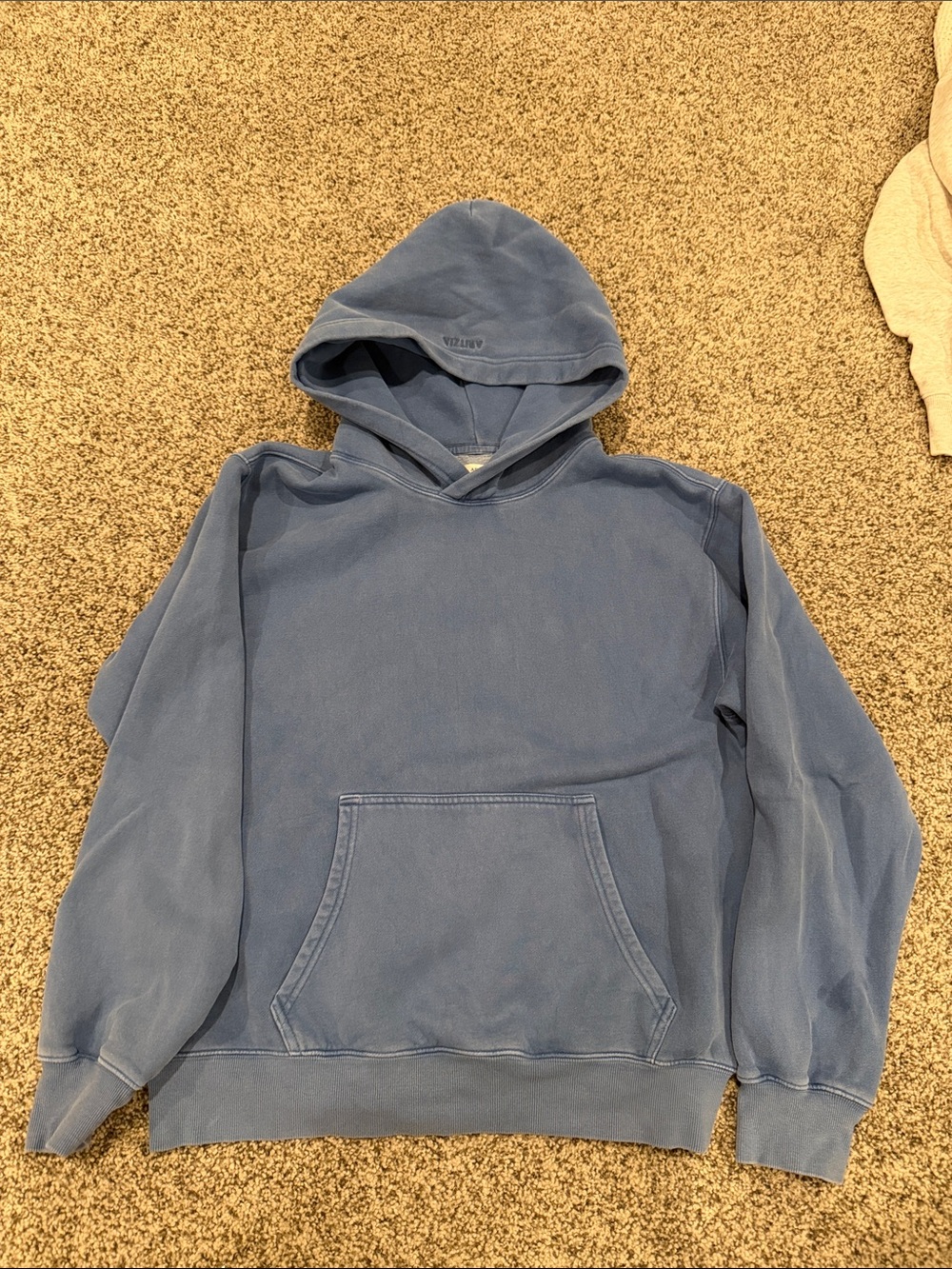 Aritzia Washed Blue Hoodie Sweatshirt